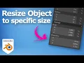 Blender resize object to specific size