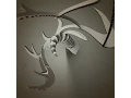 sliceform - cardboard deer head