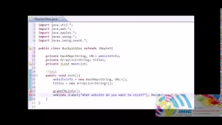 Intermediate Java Tutorial 30 init for Networking Applet