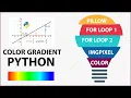 How to create colour gradient in Python