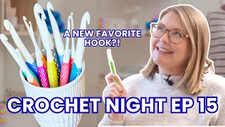 Crochet Night New favorite hook resizing crochet gloves Red Heart vs Big Twist More Ep 15