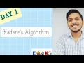 Leetcode 53 Maximum Subarray Kadane s Algorithm Arrays Day 1 Striver SDE Sheet