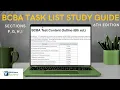 Complete 6th Edition BCBA Task List Study Guide BCBA Exam Task List Sixth Edition Review F-I