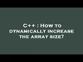 C How to dynamically increase the array size