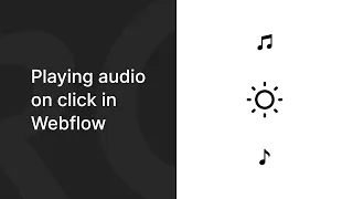 Playing On Click in Webflow With some Javascript Quick Tip