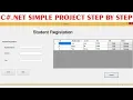 C NET simple project step by step