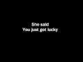Dokken - You Just Got Lucky (Lyrics on screen)