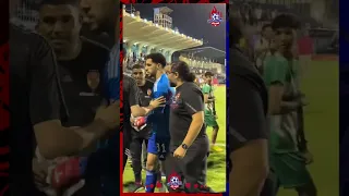 الجميع يستقبل مصطفى شوبير بالأحضان بعد تألقه في مباراة بلدية المحلة الاهلي شوبير مصطفى شوبير 