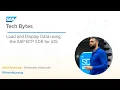 Load and Display Data using the SAP BTP SDK for iOS