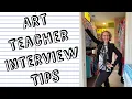 Managing the Art Teacher Job Interview - Tips on getting hired as an Art Teacher