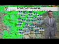 Isolated storms and warmer temperatures around New Mexico