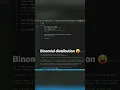 Binomial distribution in numpy