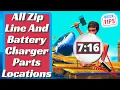 Raft - All Zip Line Parts And Battery Charger Parts Locations