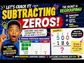 Subtracting Across Zeros Regrouping in the Hundreds Easy Step-by-Step math