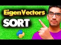 How to Sort Eigenvalues and associated Eigenvectors in Python