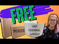 FREE 4X6 Thermal Labels boxes for small business owners resellers FREE SHIPPING SUPPLIES