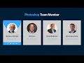 Photoshop Team Member with HTML CSS Bootstrap HTML CSS Photoshop Team Member raselcoder