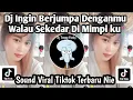 DJ INGIN BERJUMPA DENGANMU WALAU SEKEDAR DI MIMPI KU-DJ ADA RINDU SOUND VIRAL TIKTOK TERBARU NIE