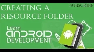 Android learn to code 11 Creating a Resource Folder
