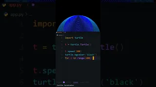 Python Turtle Spreading Circle