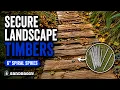 How to Secure Landscape Timbers 6 Spiral Timber Spikes
