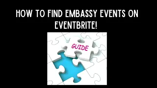 How to find EMBASSY events on Eventbrite