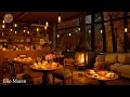 Download Lagu Rainy Autumn Café Night ☔🔥 Cozy Fireplace Jazz Ambience for Relax \u0026 Study