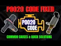 P0020 Code Fixed - Common Causes Quick Solutions
