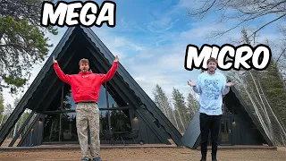 Mega VS Micro A Frame Cabins!