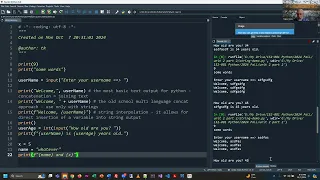 Programming in Python - String Concatenation Chapter 2 Part 2 Exercise Demo