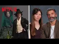 Mia Goth \u0026 Oscar Isaac on their Frankenstein Costumes | Netflix
