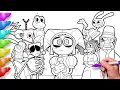 Satisfying Coloring AMAZING DIGITAL CIRCUS FanArt Speedcoloring Process Pomni Jax Ragatha