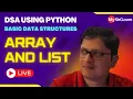 Array and List DSA using Python MySirG