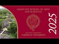 Fordham University s Graduate School of Arts and Sciences Diploma Ceremony 2025