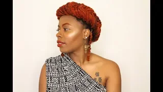 DIY Loc Halo Braid