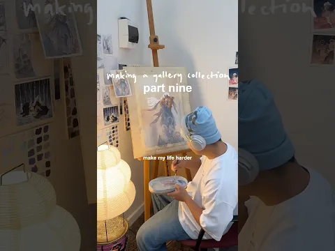Ep 9: Filling a Wall with Sketches at my Art Exhibition 🖼️
