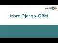 W12D2 More Django-ORM