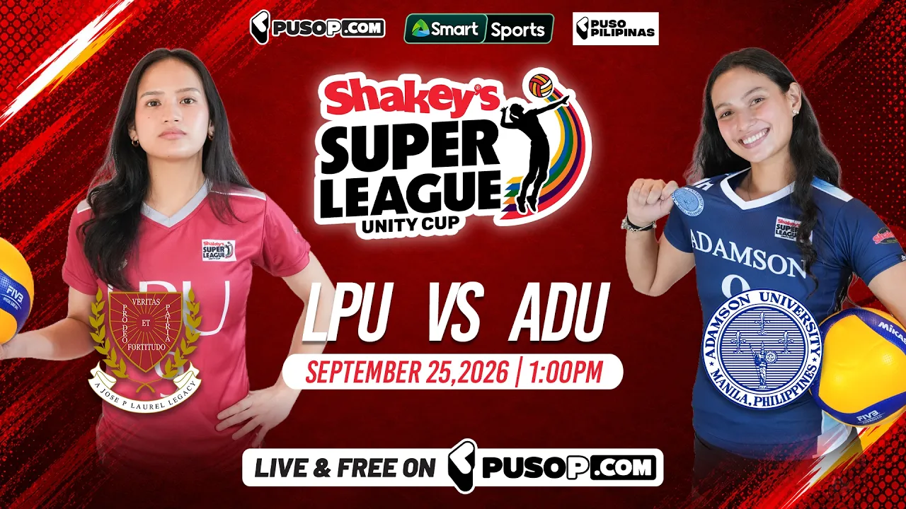Shakey’s Super League Unity Cup 2026 | LPU vs AU 2026-09-25 05:34
