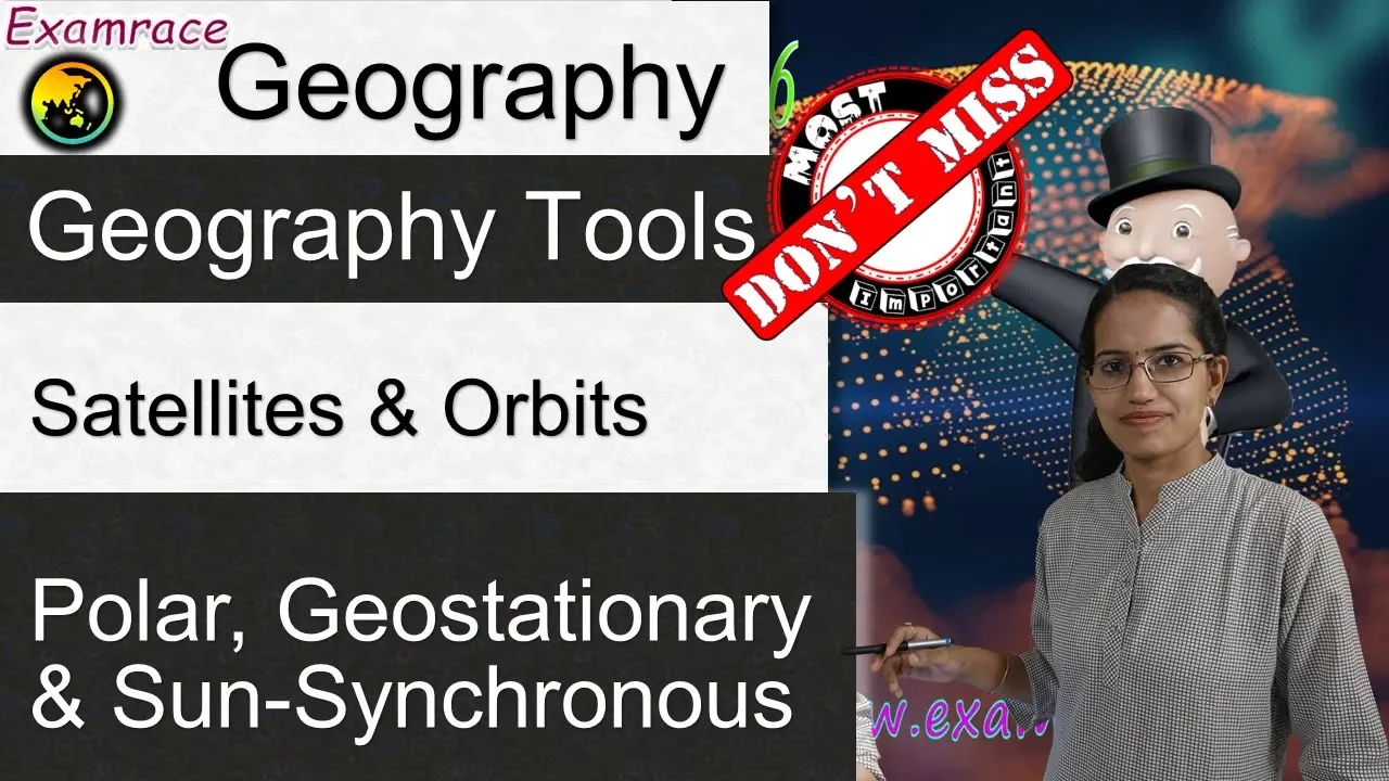 Learning about the satellites and their orbits - Polar, Geostationary & Sun-Synchronous