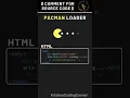 Pacman Loader HTML CSS
