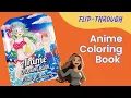 Complete Flip Through - Anime Coloring Book by Jade Summer Late Night Coloring Mama