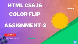 Code a Color Flipper Project with HTML CSS and JavaScript