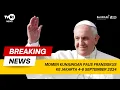 Lagu Momen Kunjungan Paus Fransiskus ke Jakarta 4-6 September 2024