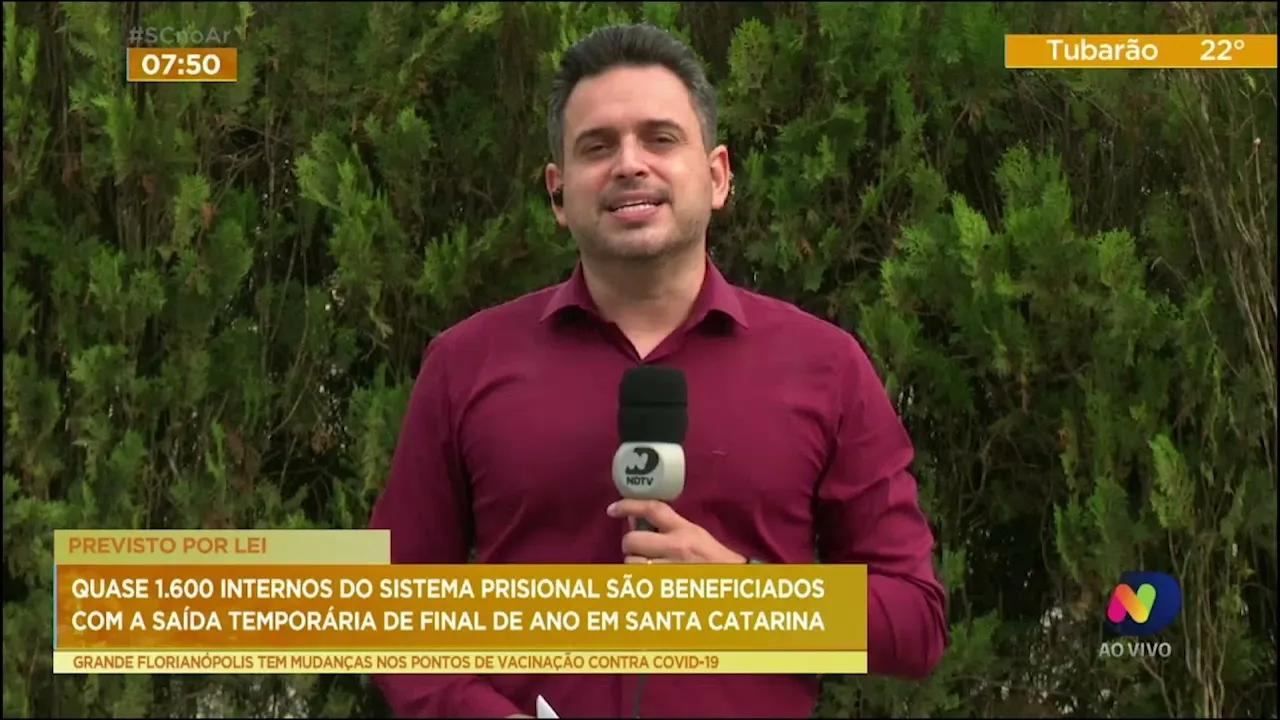 Quase 1.600 Internos do sistema prisional são beneficiados com a saída temporária de final de ano