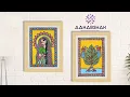 12x16 Inch Handmade Indian Folk Art Aakarshak Traditional Wall Decor Piece
