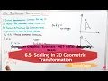 6 5 - Scaling In 2 Dimensional Transformation In Computer Graphics In Hindi Scaling Transformation