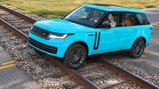 Cars vs Train Tracks Challenge #9 in BeamNG Drive!