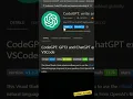 Using chat GPT in VS Code