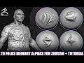 How to use folds memory alphas Tutorial ZBrush