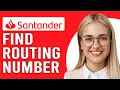 How To Find Routing Number Santander App What Is Santander Bank Routing Number